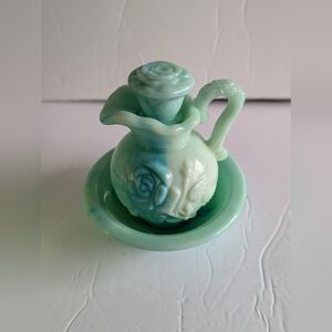 Vintage 1970s Avon Victoriana Pitcher & Bowl with Box